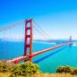 Preview: Golden Gate in San Francisco Meer und Himmel Hintergrund